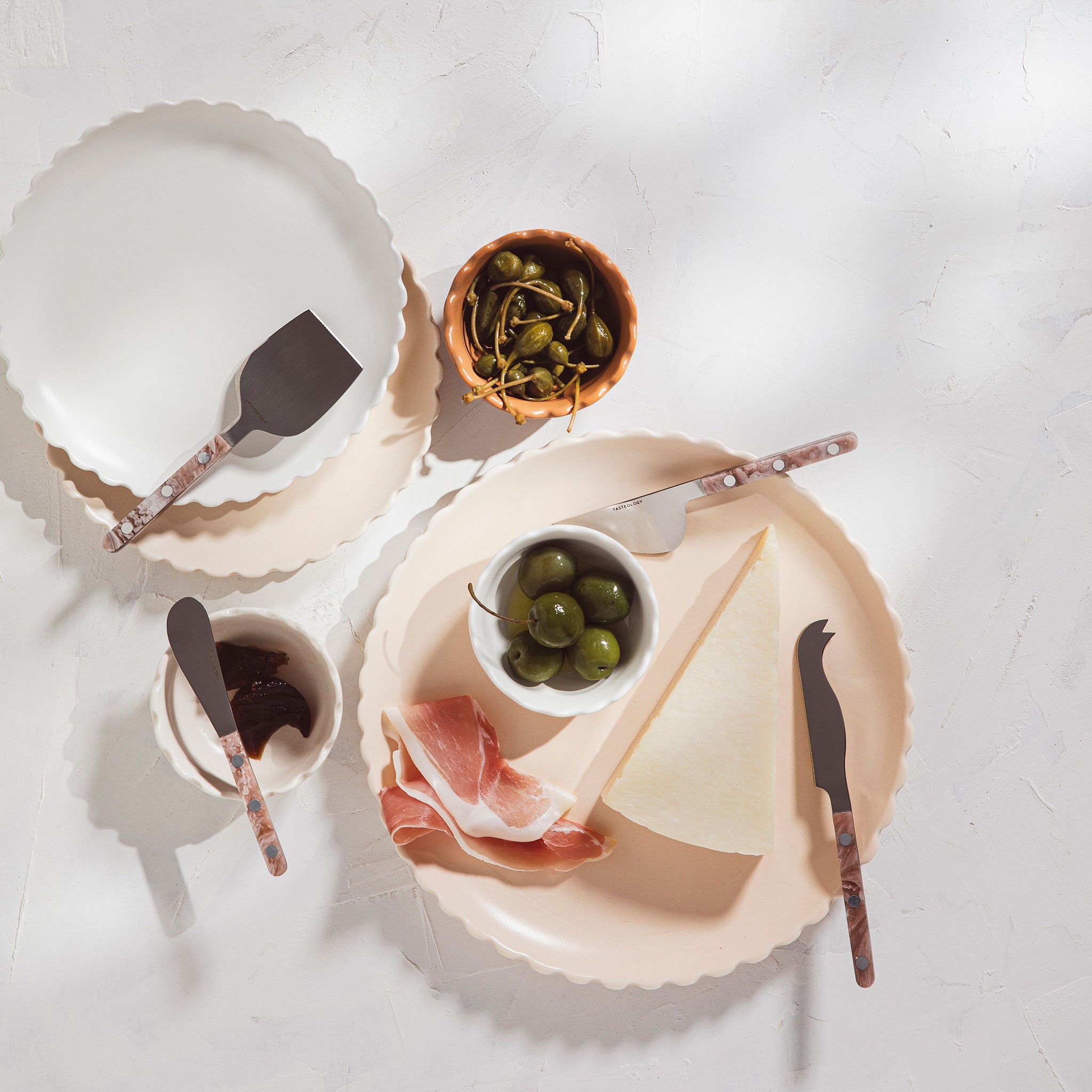 Cheese Knives Set of 3 - Taupe