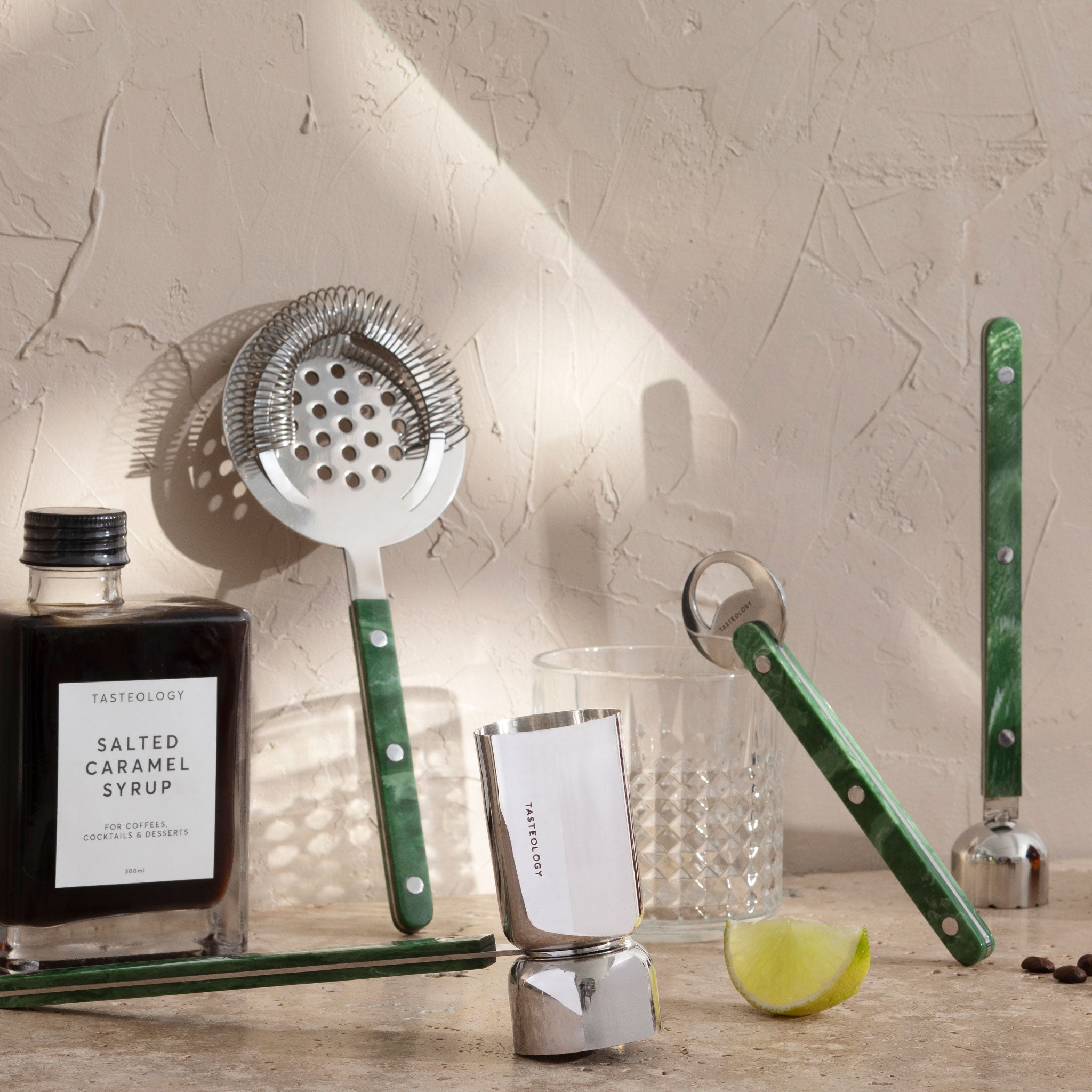 Cocktail Tools Set - Emerald