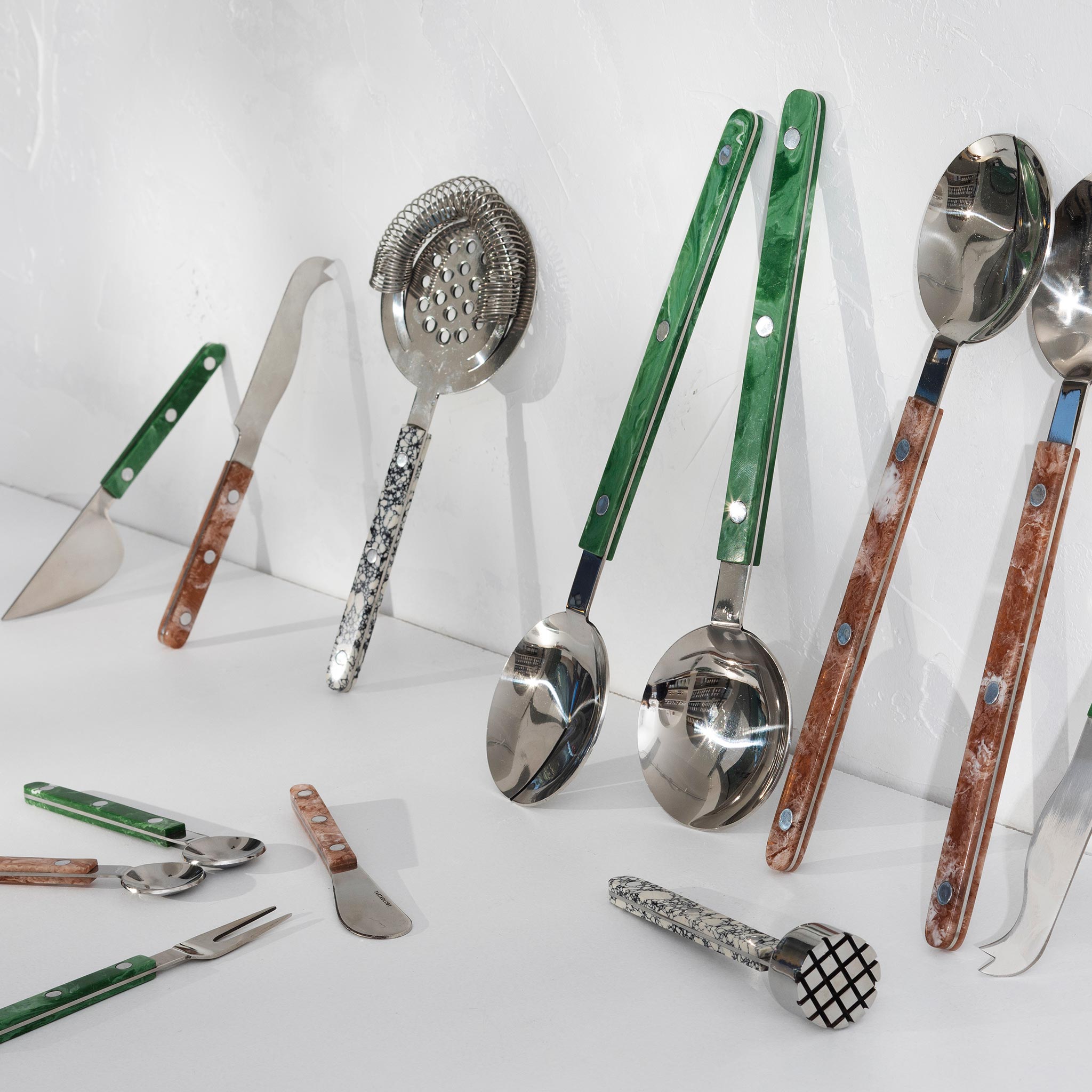 Salad Servers - Emerald