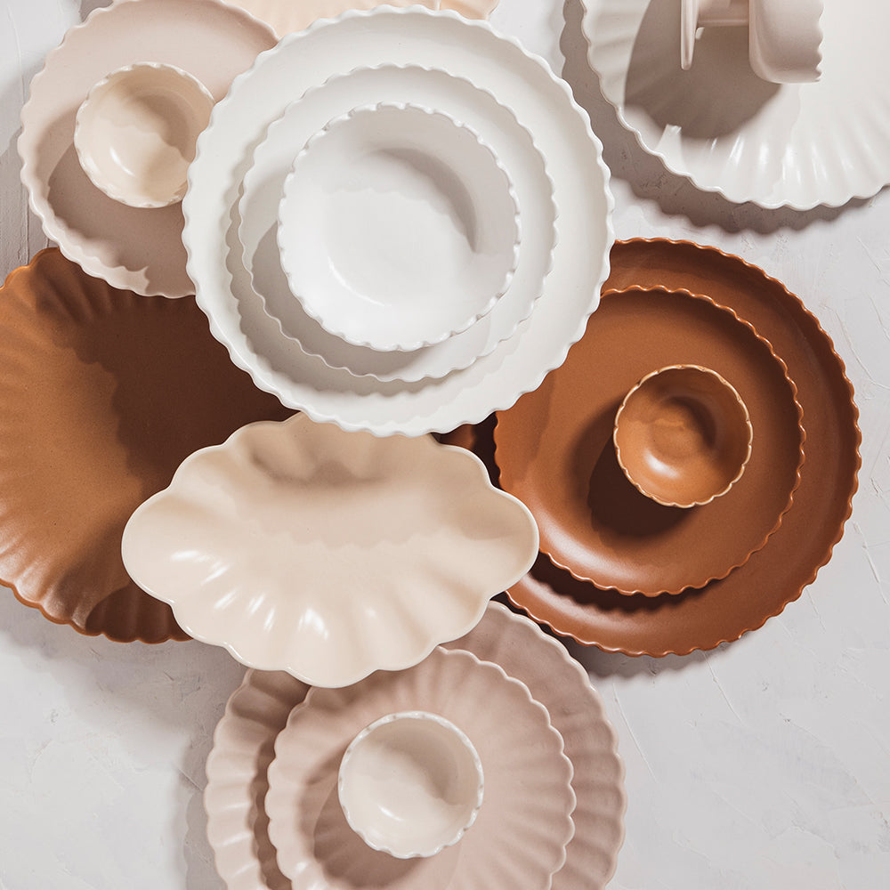 Cloud Ceramic serving bowl set of 4