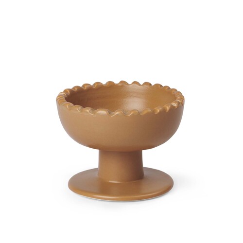 Wave Dessert Bowl Terracotta