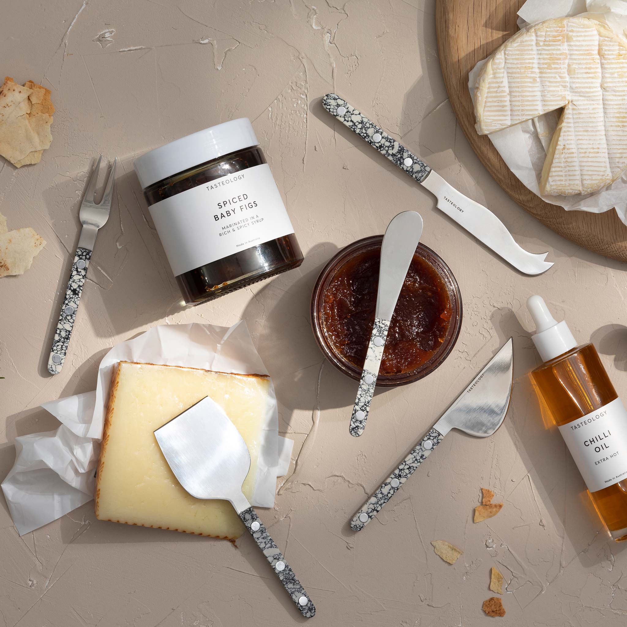 Cheese Knives Set of 3 - Monochrome