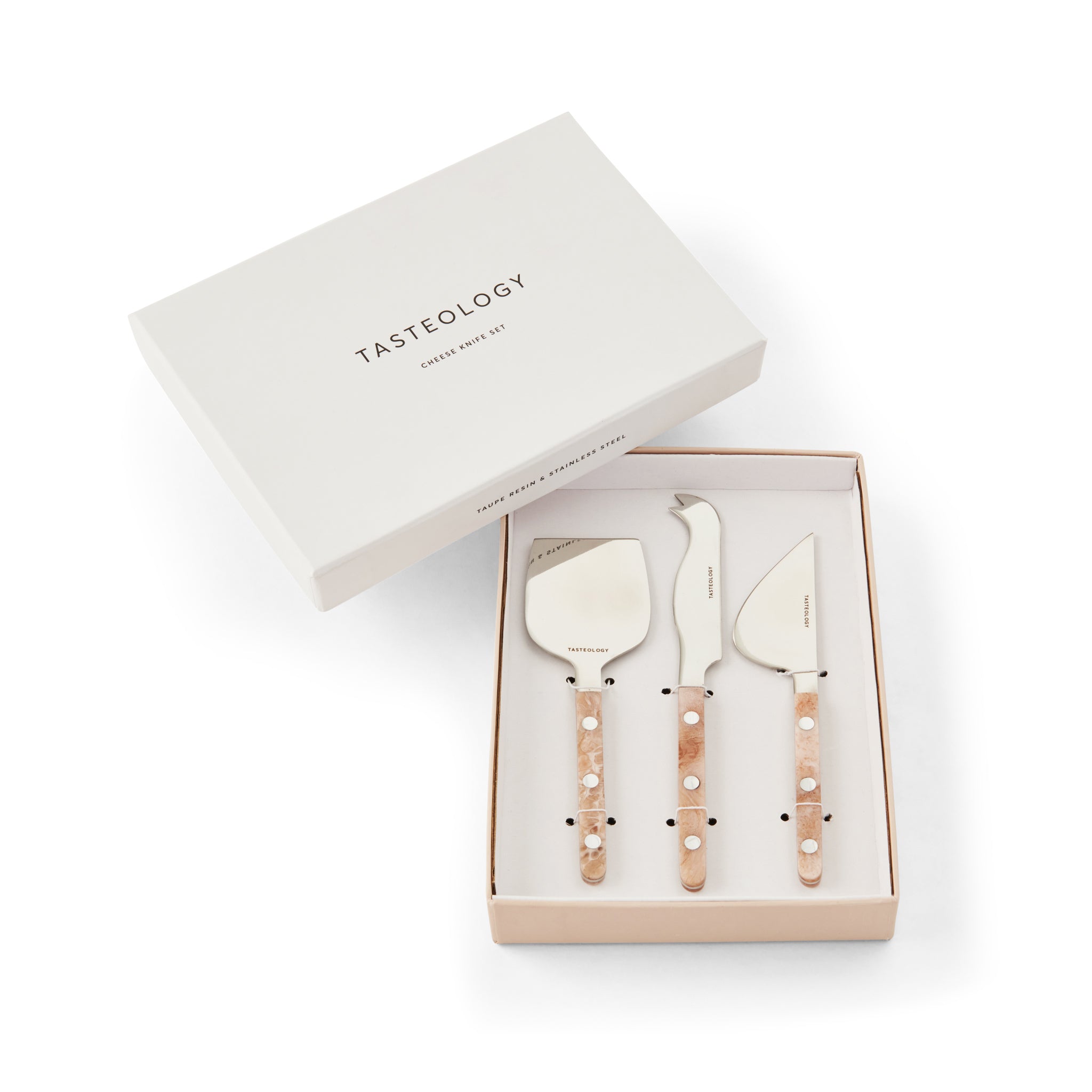 Cheese Knives Set of 3 - Taupe