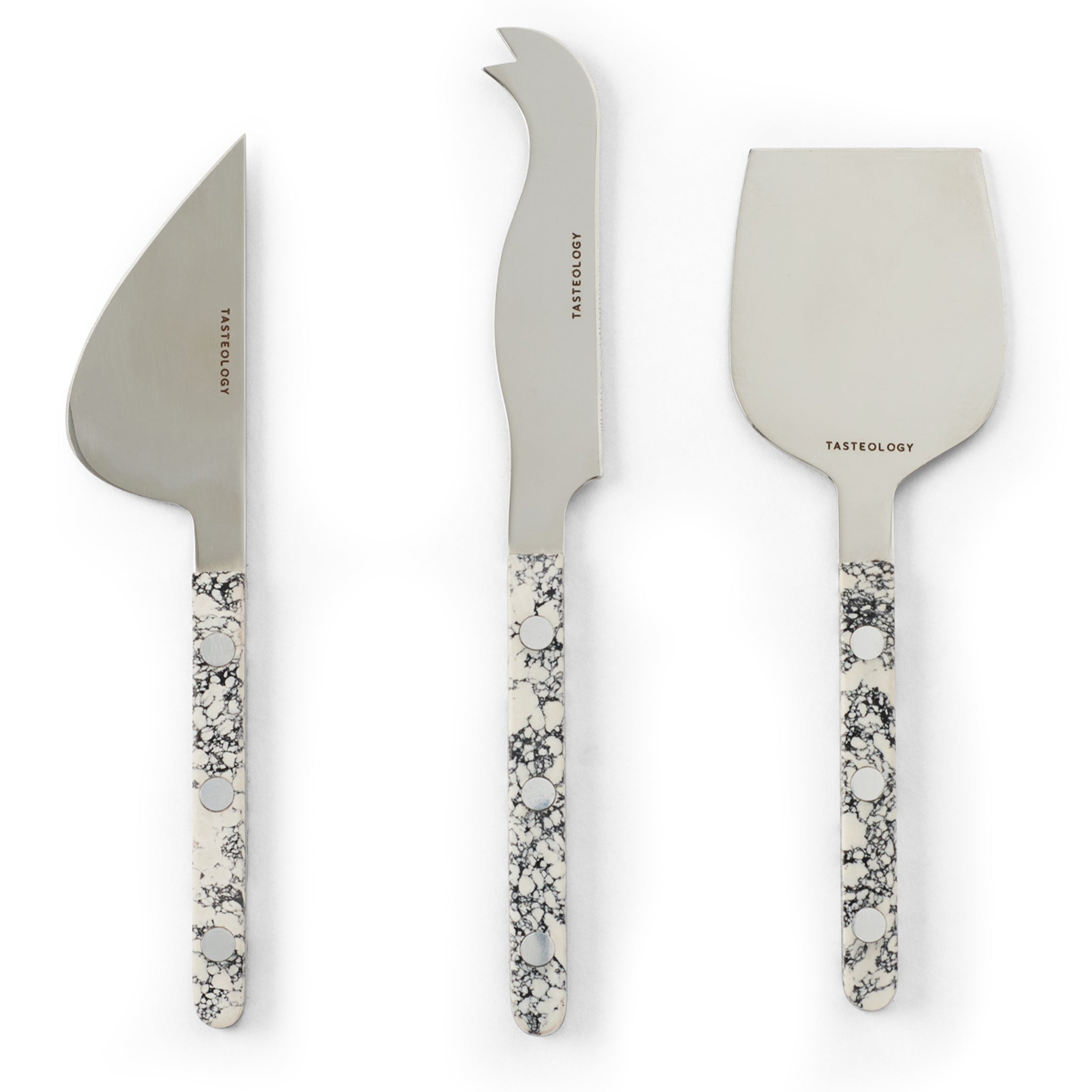 Cheese Knives Set of 3 - Monochrome