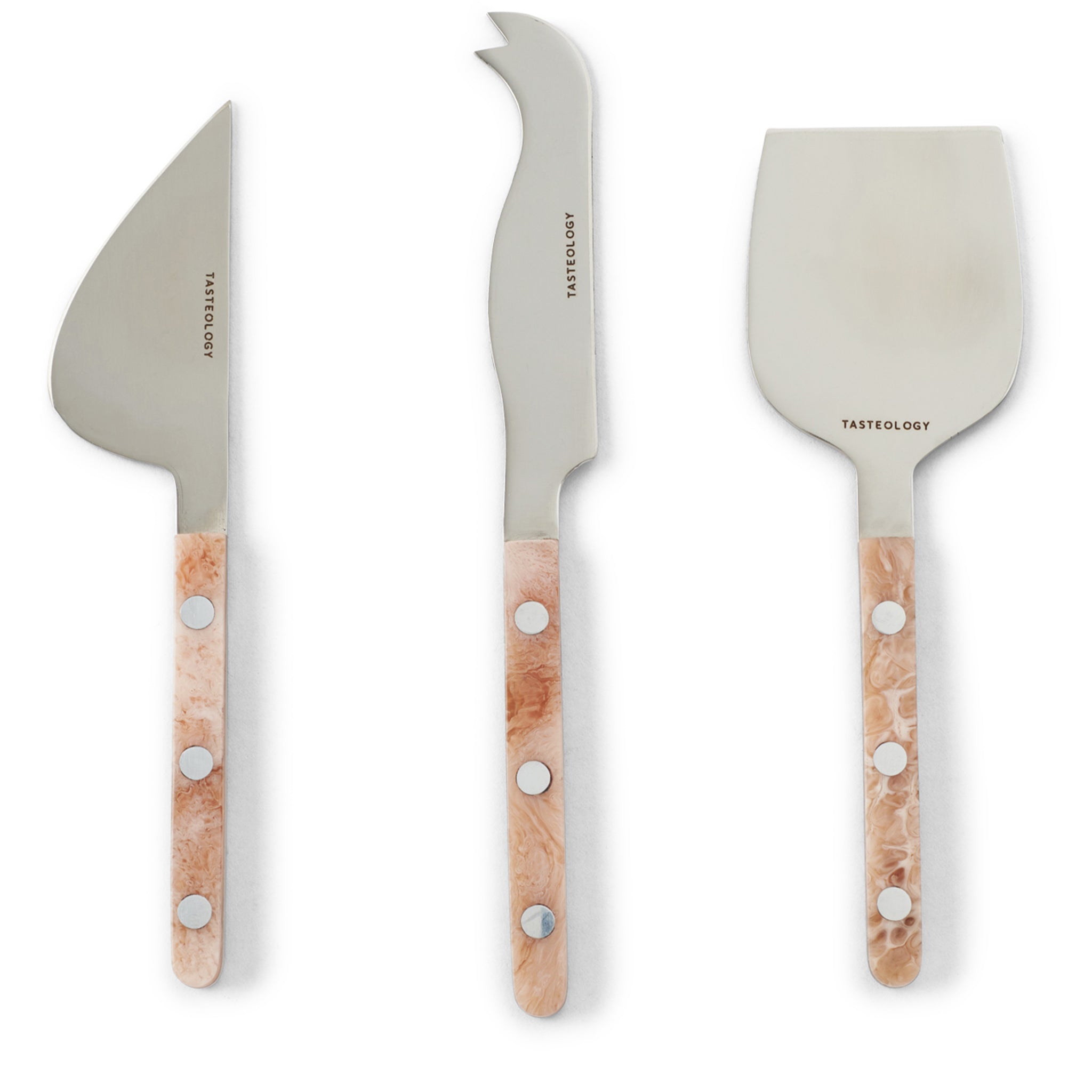 Cheese Knives Set of 3 - Taupe